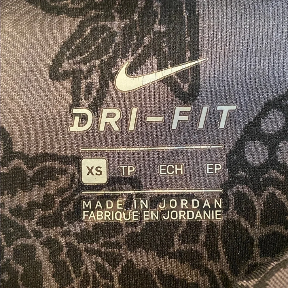 Nike Black Floral Dri-FIT Leggings
